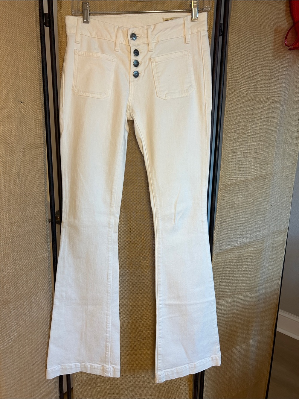 Y2K Vintage Revolution Sample Jeans Ropa Siete Leguas white hipster boot sz 26 - Picture 16 of 16